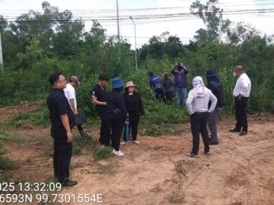 นำชี้และรับรองแนวเขตพื้นที่ก่อสร้างอาคารสำนักตรวจเงินแผ่นดินจังหวัดราชบุรี แห่งใหม่