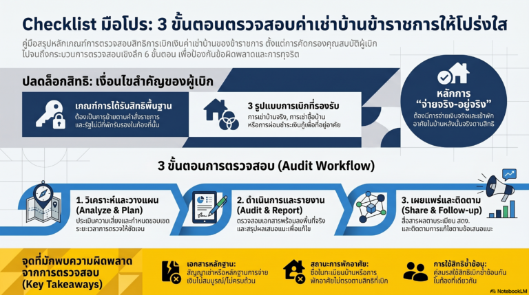 คู่มือปฏิบัติงาน การตรวจสอบค่าเช่าบ้านข้าราชการและข้าราชการท้องถิ่น